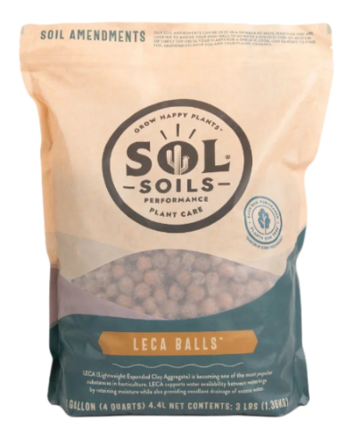 Sol® Soils LECA Balls Amendments, 1 Gallon Bag - 6 per case - Potting Mix, Compost & Amendments